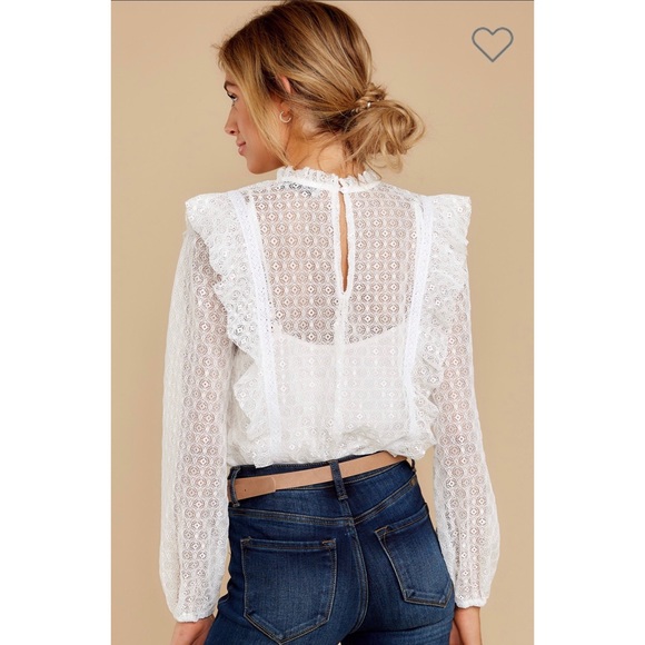 New Sensation White Lace Bodysuit - Picture 2 of 4